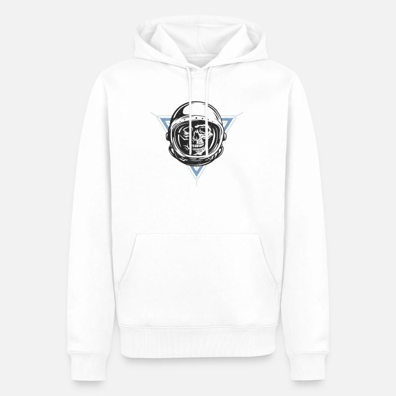 Spacemonkey - Männer Premium Bio Hoodie - Weiß