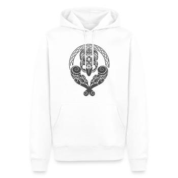 Maori - Sweat à capuche Premium bio Homme - blanc - Devant - Nico (187cm)