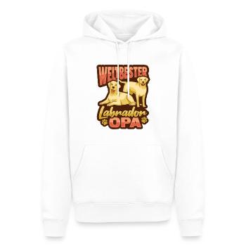 Weltbester Labrador Opa Design n Hundehalter Opa - Männer Premium Bio Hoodie - Weiß - Vorne - Nico (187cm)