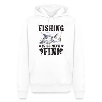 Hai Smart - Männer Premium Bio Hoodie - Weiß - Vorne - Nico (187cm)