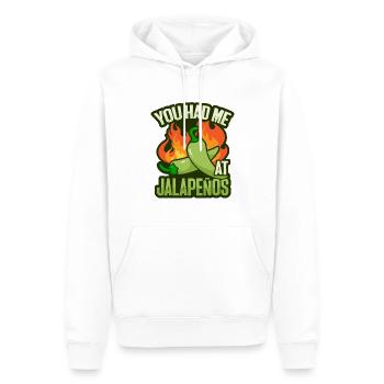 Jalapeno Scoville-Chili-Liebhaber - Männer Premium Bio Hoodie - Weiß - Vorne - Nico (187cm)