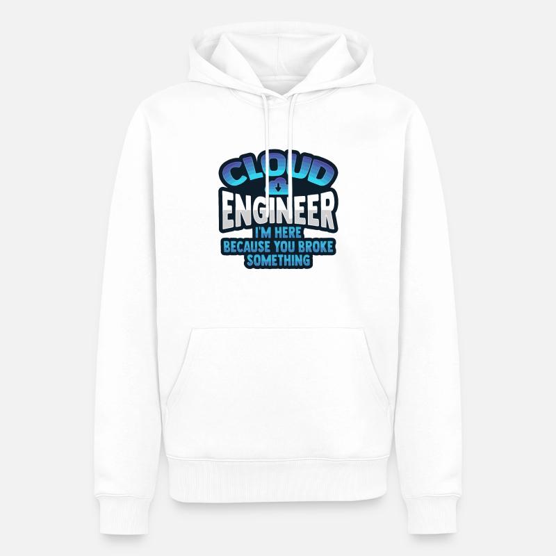 Cloud-Administrator Cloud-Devops - Männer Premium Bio Hoodie - Weiß