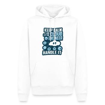 Cloud-Administrator Cloud-Devops - Männer Premium Bio Hoodie - Weiß - Vorne - Nico (187cm)
