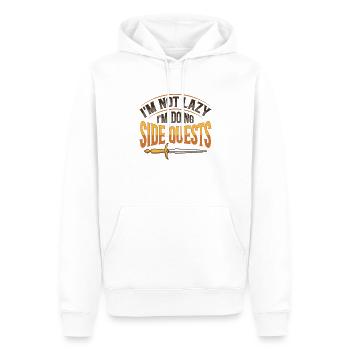 LARP RPG RPG Conception de jeu de rôle pour un Larper - Sweat à capuche Premium bio Homme - blanc - Devant - Nico (187cm)