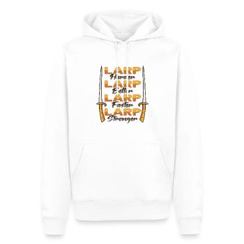 Larp Rpg Rollenspiel Design Larper - Männer Premium Bio Hoodie - Weiß - Vorne - Nico (187cm)
