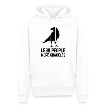 Blackbird Grackle Bird Design pour les ornithologues amateurs - Sweat à capuche Premium bio Homme - blanc - Devant - Nico (187cm)