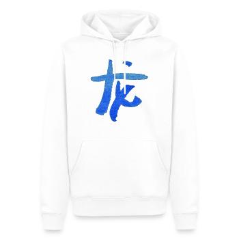 Drache - Chinesisch / Tierkreiszeichen - AQUARELL - Männer Premium Bio Hoodie - Weiß - Vorne - Nico (187cm)