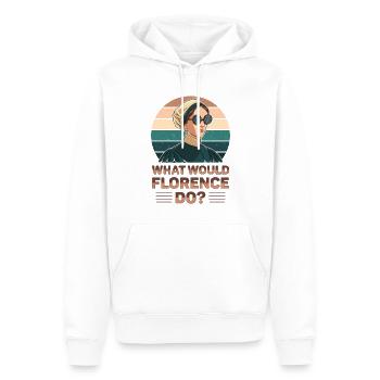 Krankenschwester Florence Nightingale Medizinische - Männer Premium Bio Hoodie - Weiß - Vorne - Nico (187cm)