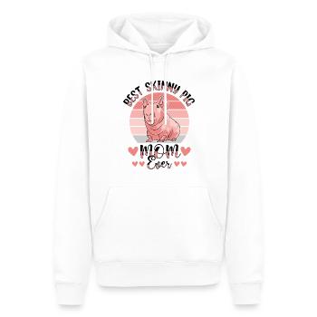 hairless guinea pig, skinny pig, - Men’s Premium Organic Hoodie - white - Front - Nico (187cm)