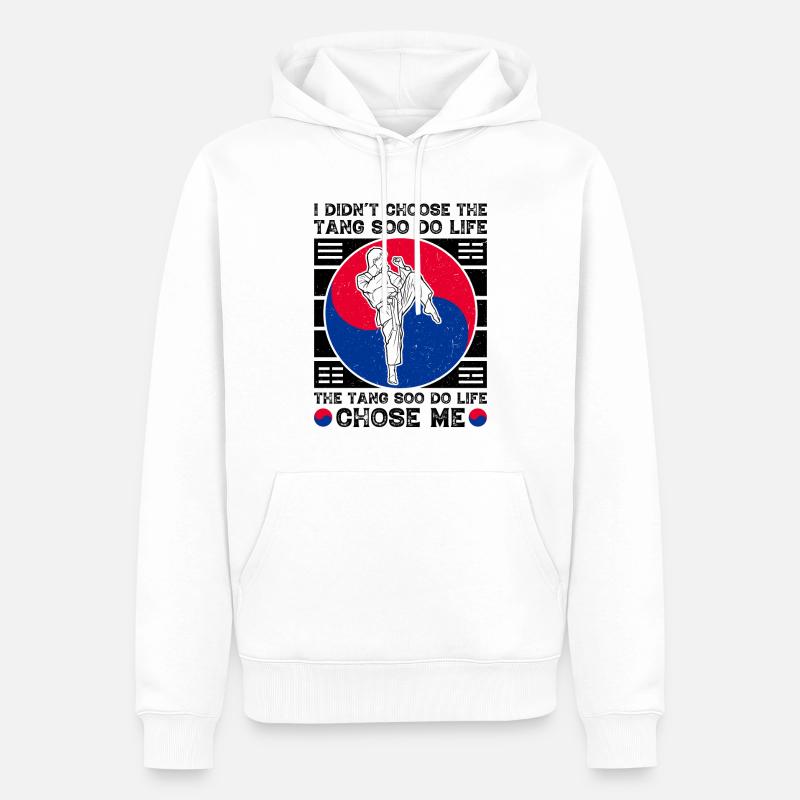 Tang Soo Do Geschenk - Männer Premium Bio Hoodie - Weiß