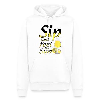 Italian Limoncello Lover Lemon Liqueur - Men’s Premium Organic Hoodie - white - Front - Nico (187cm)