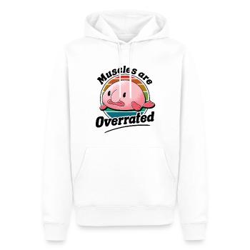 Meeresbiologe Tiefseefisch Blobfisch Ozean - Männer Premium Bio Hoodie - Weiß - Vorne - Nico (187cm)