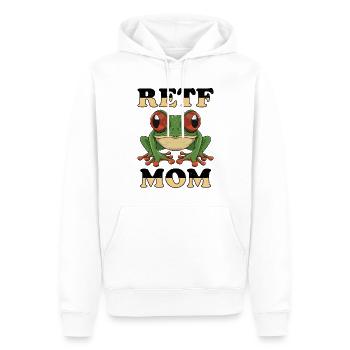 Amphibien amoureux de l’animal grenouille arboricole aux yeux rouges - Sweat à capuche Premium bio Homme - blanc - Devant - Nico (187cm)