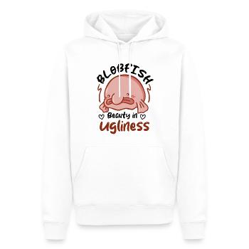 Meeresbiologe Tiefseefisch Blobfisch Ozean - Männer Premium Bio Hoodie - Weiß - Vorne - Nico (187cm)