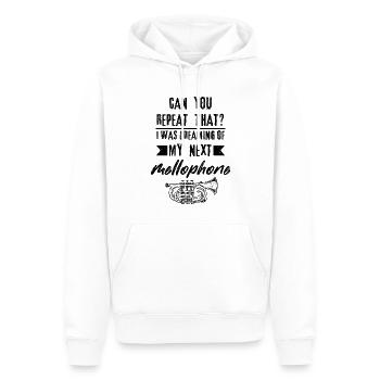 Mellophonist, Musical Instrument Orchestra, - Men’s Premium Organic Hoodie - white - Front - Nico (187cm)