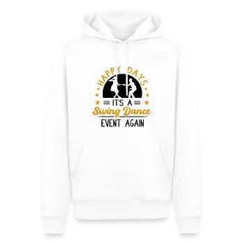 Lindy Hop Swing Tanz Paar Tänzer Swing Tanz - Männer Premium Bio Hoodie - Weiß - Vorne - Nico (187cm)