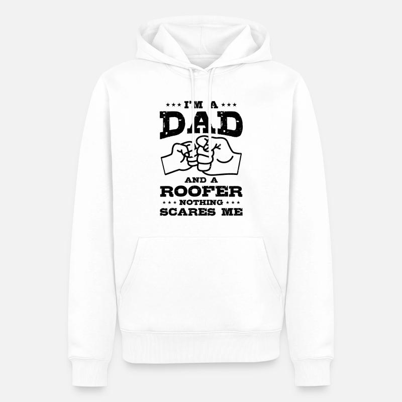 Dachdecker/in Dachdecker/in Dachdecker/in - Männer Premium Bio Hoodie - Weiß