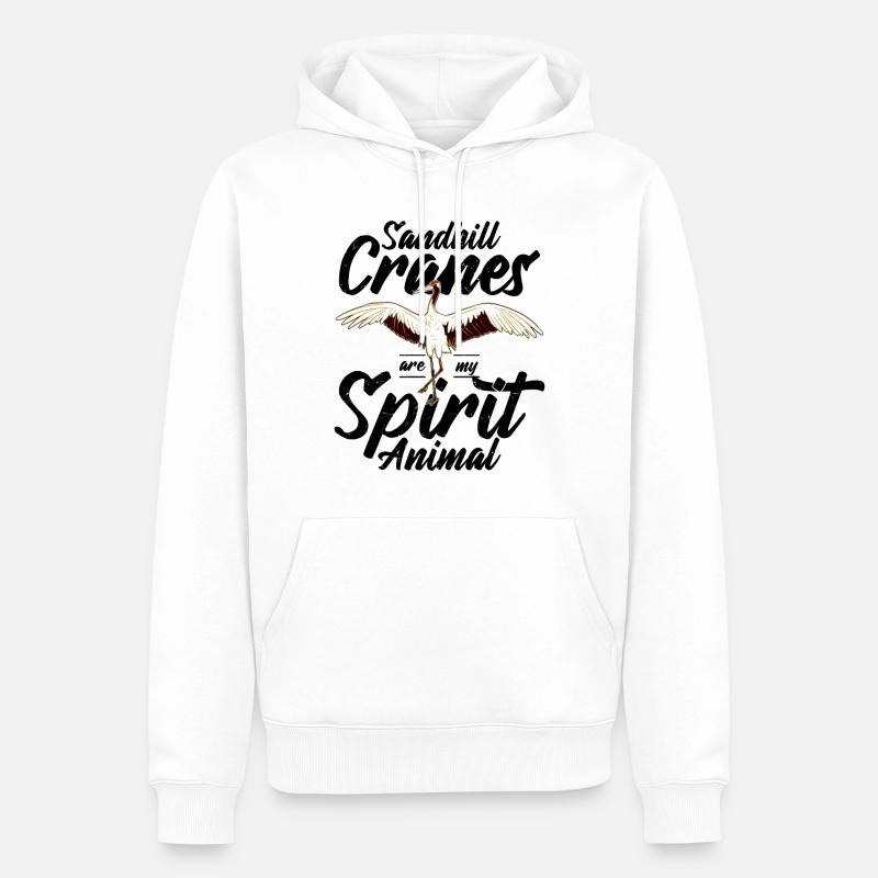 Watvogel Vogelbeobachtung Vogelbeobachter - Männer Premium Bio Hoodie - Weiß