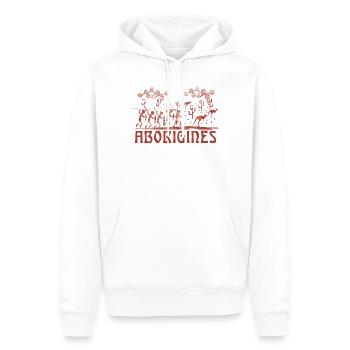Aborigines - Männer Premium Bio Hoodie - Weiß - Vorne - Nico (187cm)