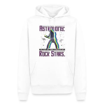 Astronomie: Rockstars - Männer Premium Bio Hoodie - Weiß - Vorne - Nico (187cm)