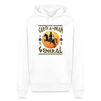 Karthagischer General - Männer Premium Bio Hoodie - Weiß - Vorne - Nico (187cm)