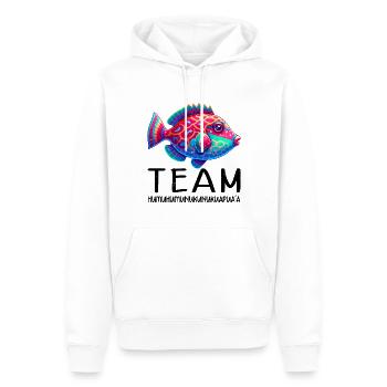 Humuhumunukunukuapua'a Reef Triggerfish - Men’s Premium Organic Hoodie - white - Front - Nico (187cm)