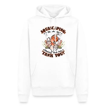 the art of making fish say, 'Tank you!' - Men’s Premium Organic Hoodie - white - Front - Nico (187cm)