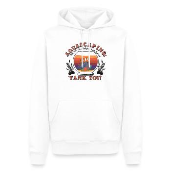 the art of making fish say, 'Tank you!' - Men’s Premium Organic Hoodie - white - Front - Nico (187cm)