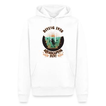 Tauchen Sie ein in den Aquascaping-Spaß! - Männer Premium Bio Hoodie - Weiß - Vorne - Nico (187cm)
