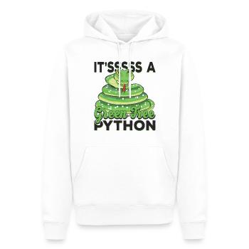 Es ist eine grüne Baumpython - Männer Premium Bio Hoodie - Weiß - Vorne - Nico (187cm)
