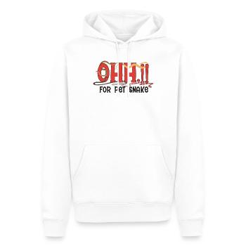 oh!! Für Haustierschlange - Männer Premium Bio Hoodie - Weiß - Vorne - Nico (187cm)