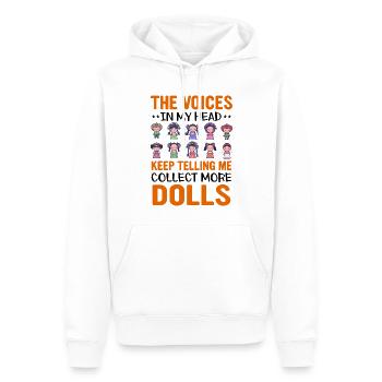Sammlerpuppe Porzellanpuppe Antike - Männer Premium Bio Hoodie - Weiß - Vorne - Nico (187cm)