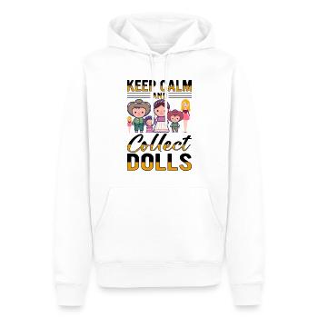 Sammlerpuppe Porzellanpuppe Antike - Männer Premium Bio Hoodie - Weiß - Vorne - Nico (187cm)