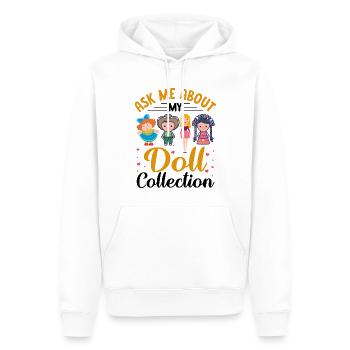 Sammlerpuppe Porzellanpuppe Antike - Männer Premium Bio Hoodie - Weiß - Vorne - Nico (187cm)
