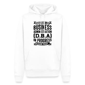 Business Administration Business Administration Office - Men’s Premium Organic Hoodie - white - Front - Nico (187cm)