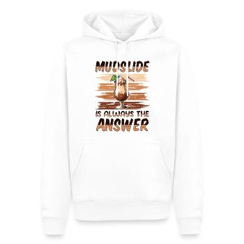 Cocktail de coulée de boue - Sweat à capuche Premium bio Homme - blanc - Devant - Nico (187cm)
