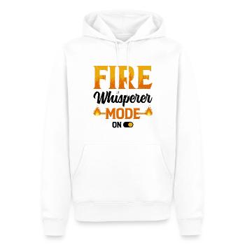 Bâton de feu Danse du feu Danseur de feu Danseur de feu - Sweat à capuche Premium bio Homme - blanc - Devant - Nico (187cm)