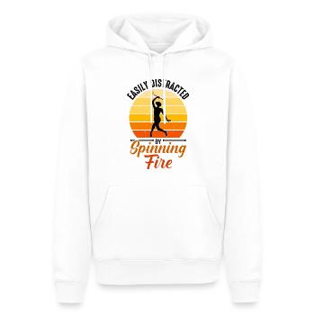 Bâton de feu Danse du feu Danseur de feu Danseur de feu - Sweat à capuche Premium bio Homme - blanc - Devant - Nico (187cm)