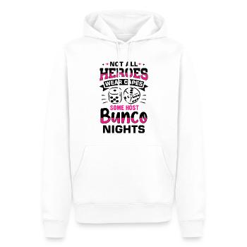 Soirée de jeu Bunco Squad Bunco Dice Bunco - Sweat à capuche Premium bio Homme - blanc - Devant - Nico (187cm)