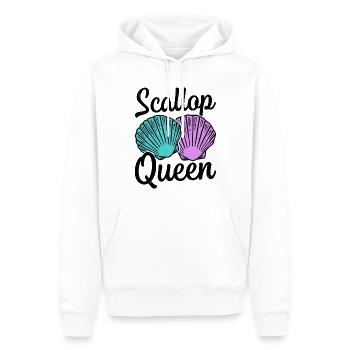 Coquillage coquillage collecteur pétoncle - Sweat à capuche Premium bio Homme - blanc - Devant - Nico (187cm)
