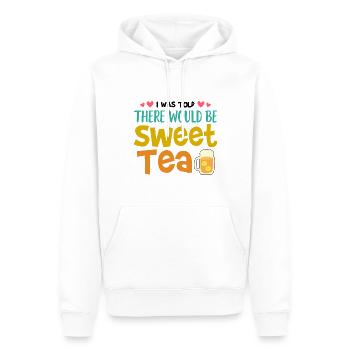 Thé sucré - Sweat à capuche Premium bio Homme - blanc - Devant - Nico (187cm)