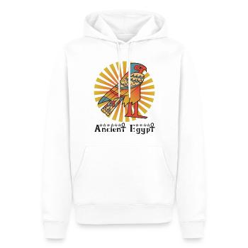 Égypte ancienne - Sweat à capuche Premium bio Homme - blanc - Devant - Nico (187cm)