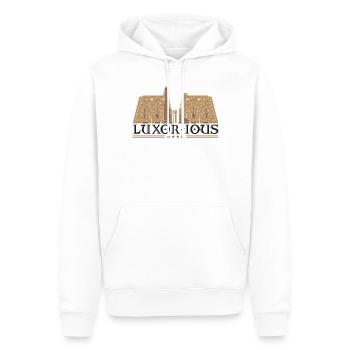 Luxuriös - Männer Premium Bio Hoodie - Weiß - Vorne - Nico (187cm)