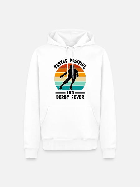 Witziger Rollschuh Spruch - Männer Premium Bio Hoodie - Weiß