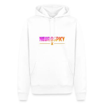 Neurodiversität Neurodivers Autismus Adhs - Männer Premium Bio Hoodie - Weiß - Vorne - Nico (187cm)