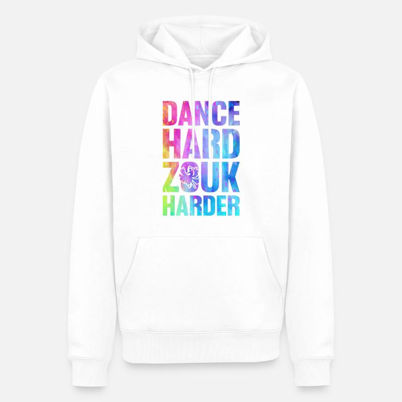 Witziger Zouk Tänzer Spruch - Männer Premium Bio Hoodie - Weiß