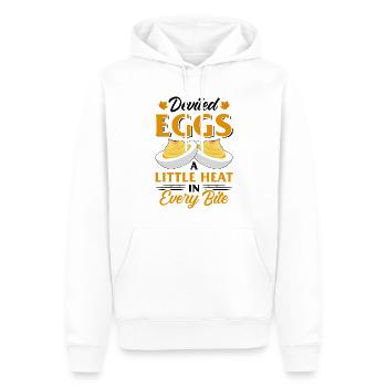 Devil's Egg Spell - Men’s Premium Organic Hoodie - white - Front - Nico (187cm)