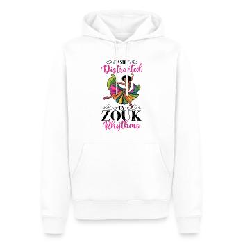 Funny Zouk Dancer Saying - Men’s Premium Organic Hoodie - white - Front - Nico (187cm)