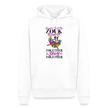 Funny Zouk Dancer Saying - Men’s Premium Organic Hoodie - white - Front - Nico (187cm)