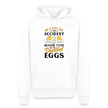 Devil's Egg Spell - Men’s Premium Organic Hoodie - white - Front - Nico (187cm)